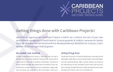 Bedrijfsprofiel Caribbean Projects Mei 2017