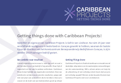 Bedrijfsprofiel Caribbean Projects Mei 2017